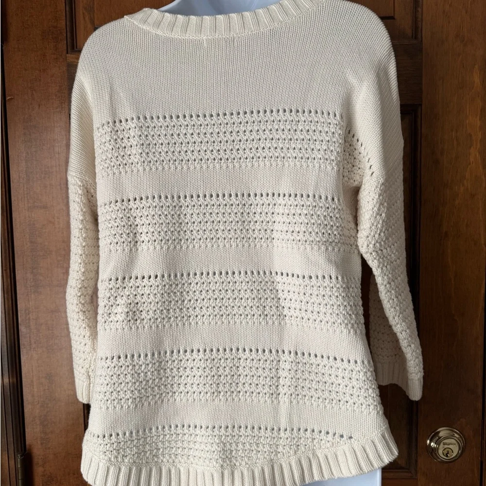 Gap Knit Cream Pullover Sweater Small